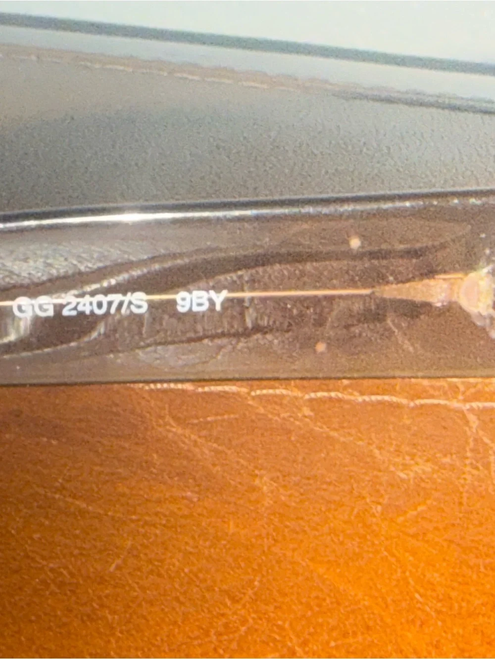 Gucci Brown Rectangular Sunglasses